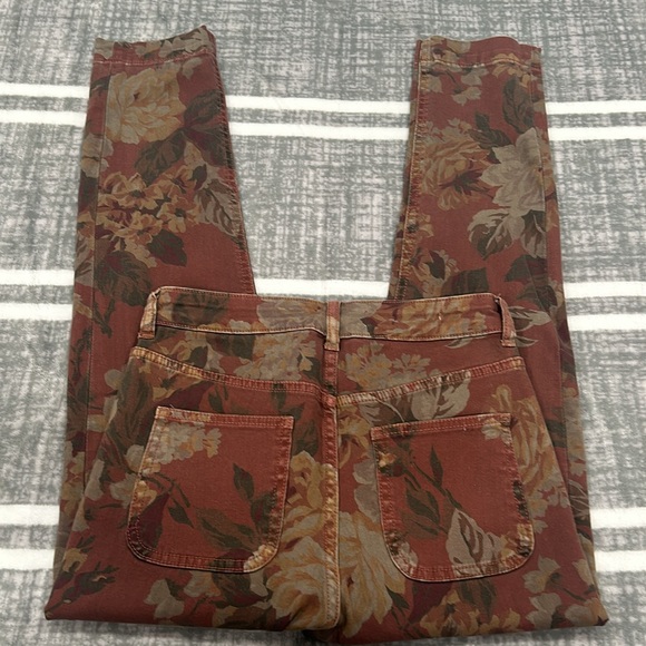 Anthropologie Pilcro & The Letterpress Floral Jeans Button Front High Rise - Picture 9 of 11